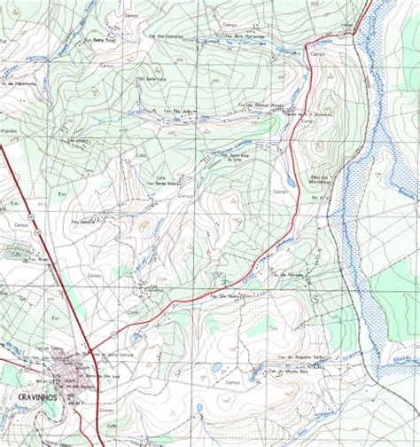 Topografia da Região de Cravinhos