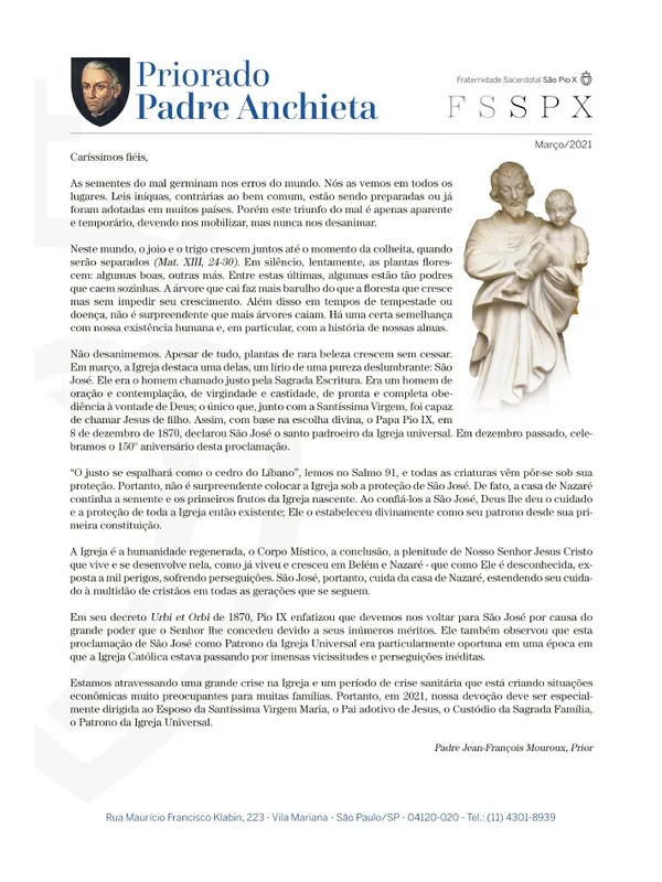Capa do boletim de Março de 2021