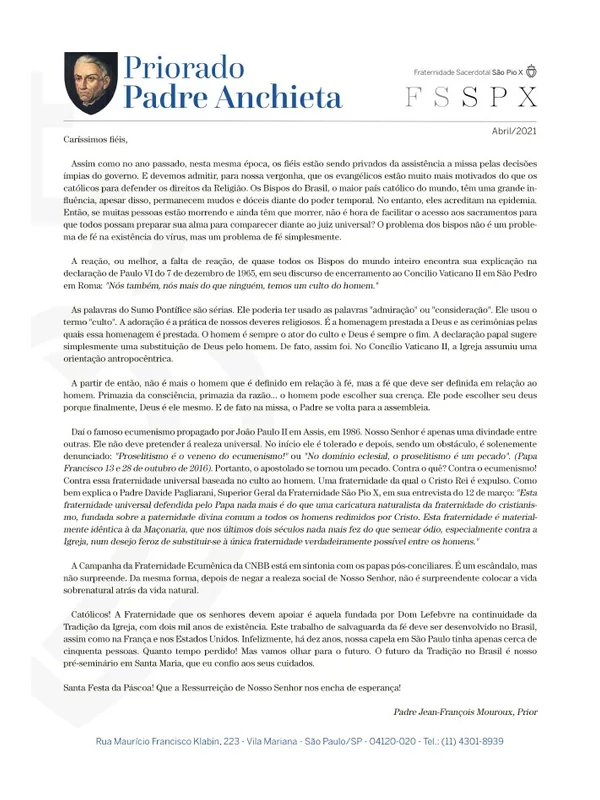 Capa do boletim de Abril de 2021