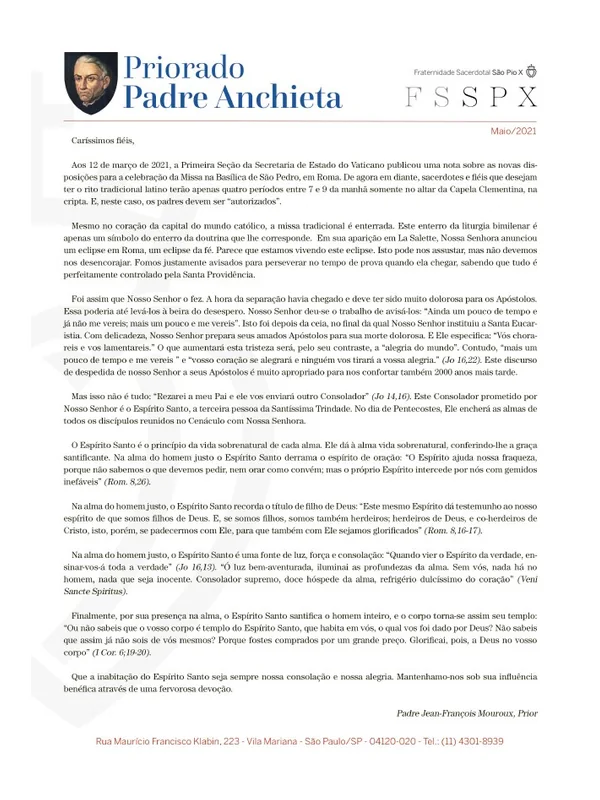 Capa do boletim de Maio de 2021