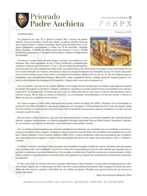Capa do boletim de Setembro de 2021
