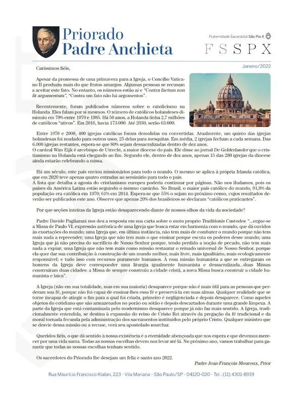 Capa do boletim de Janeiro de 2022