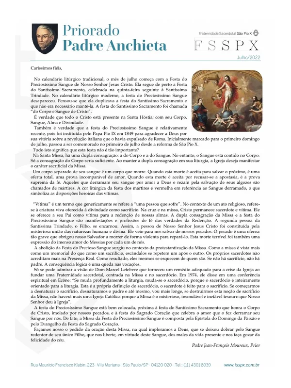 Capa do boletim de Julho de 2022