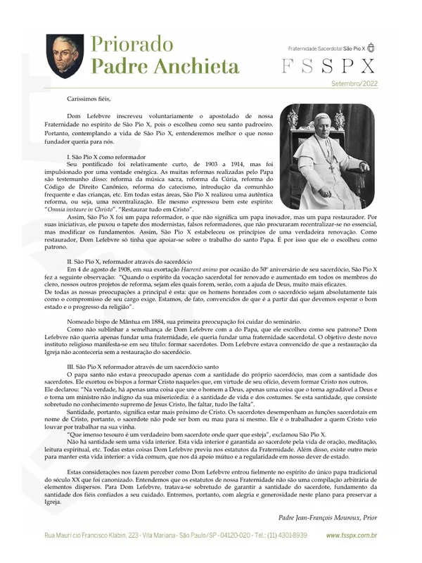 Capa do boletim de Setembro de 2022