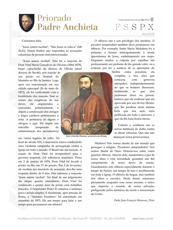 Capa do boletim de Abril de 2023
