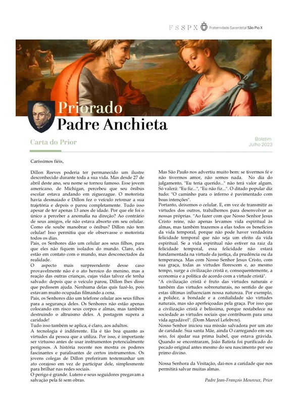 Capa do boletim de Julho de 2023
