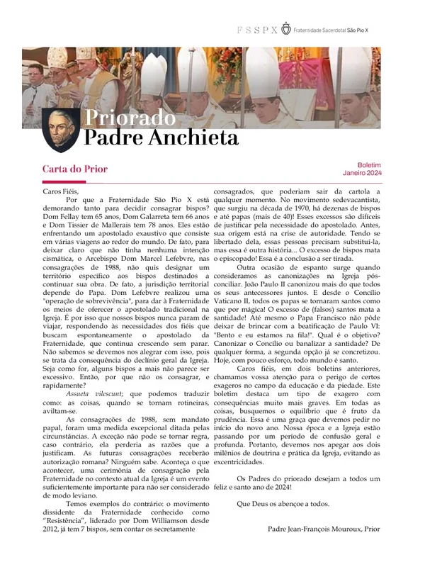 Capa do boletim de Janeiro de 2024