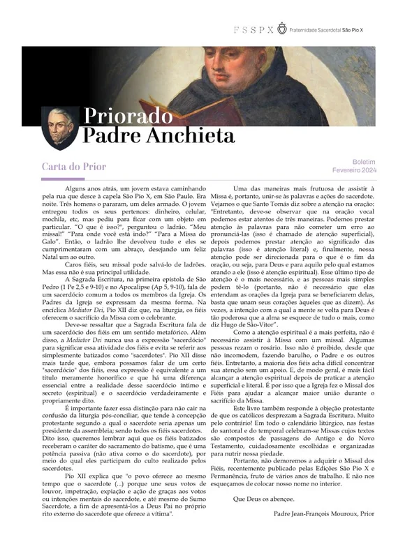 Capa do boletim de Fevereiro de 2024