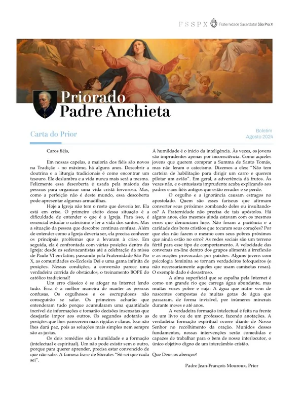 Capa do boletim de Agosto de 2024
