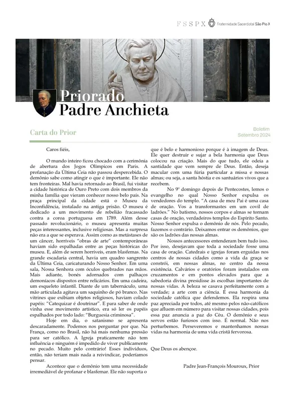 Capa do boletim de Setembro de 2024