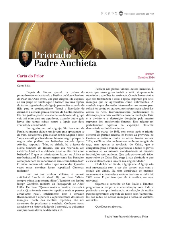 Capa do boletim de Outubro de 2024