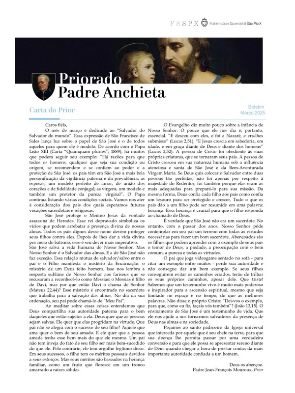 Capa do boletim de Março de 2025