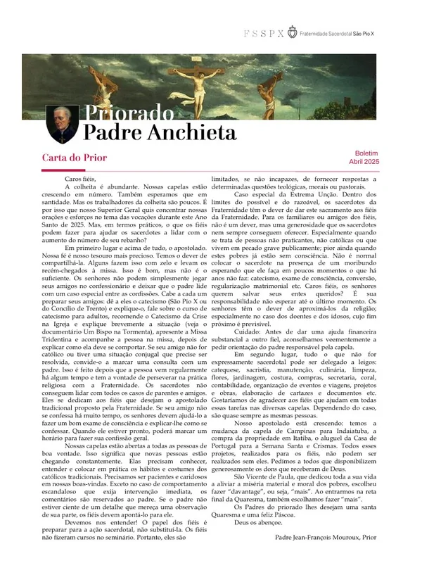 Capa do boletim de Abril de 2025
