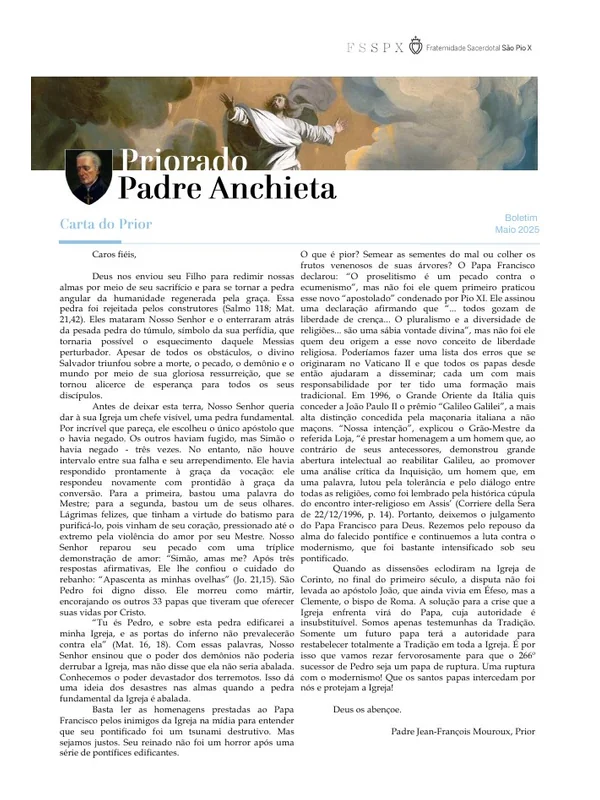 Capa do boletim de Maio de 2025