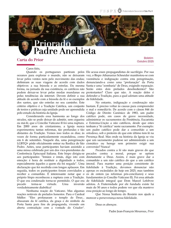 Capa do boletim de Outubro de 2025