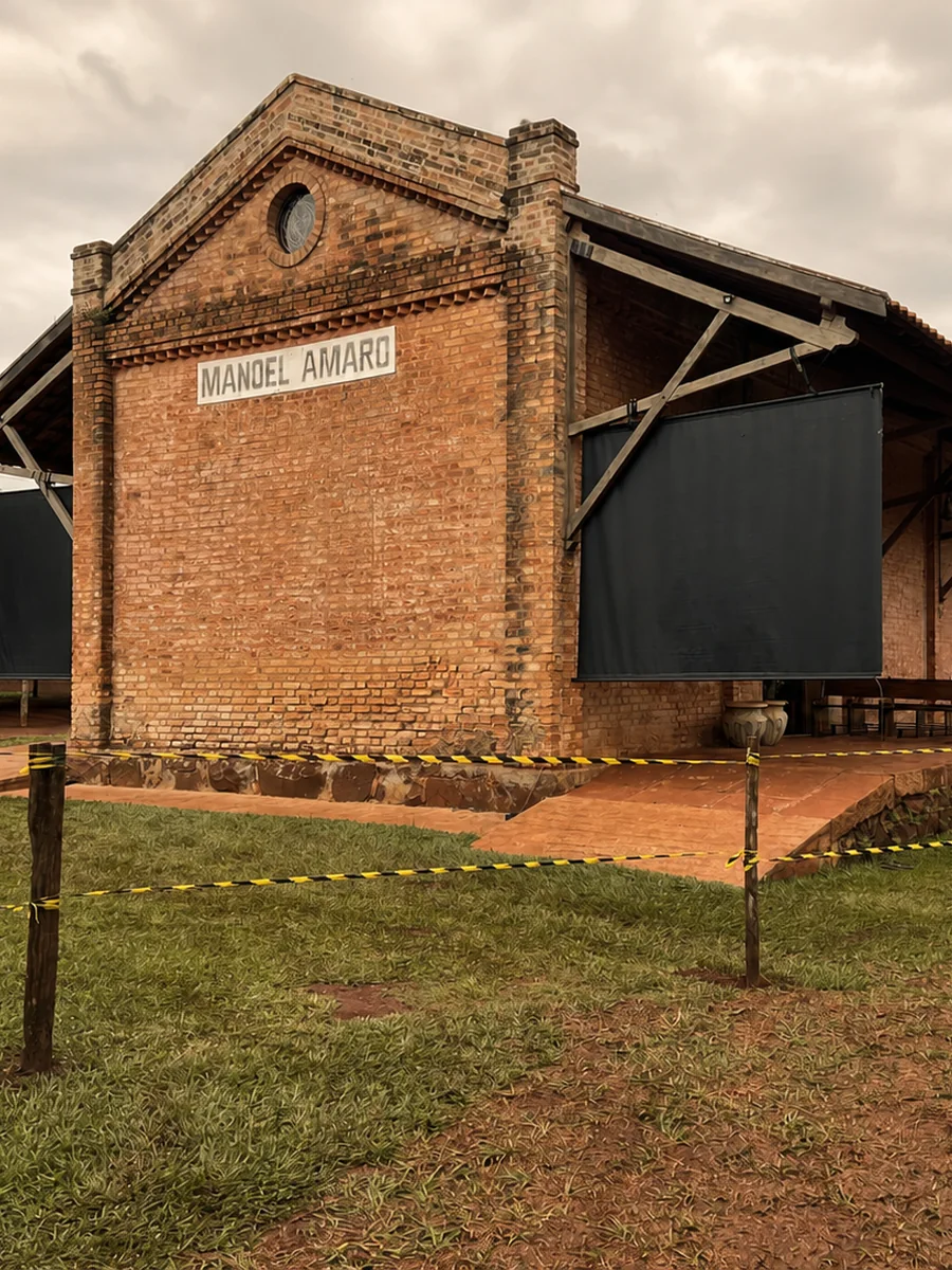 Exterior da Capela Santo Antônio, no edifício histórico Manoel Amaro