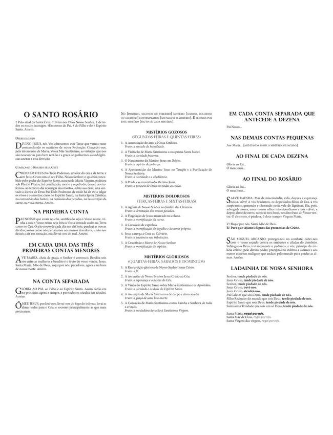 Capa de O Santo Rosário