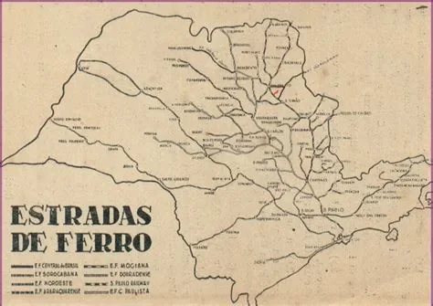 A rede ferroviária da região